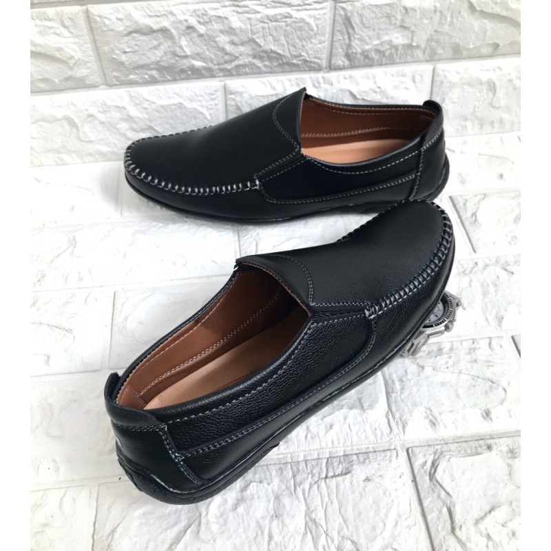giày mọi nam đẹp.da mềm.mạ GM02.Size từ 38-43. màu đen.mẫu mới nhất hiện nay