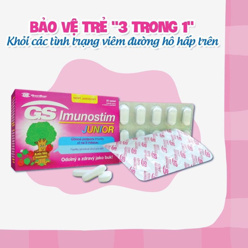 GS Imunostin Junior -Tăng Cường miễn dịch và sức khỏe đường hộ hấp