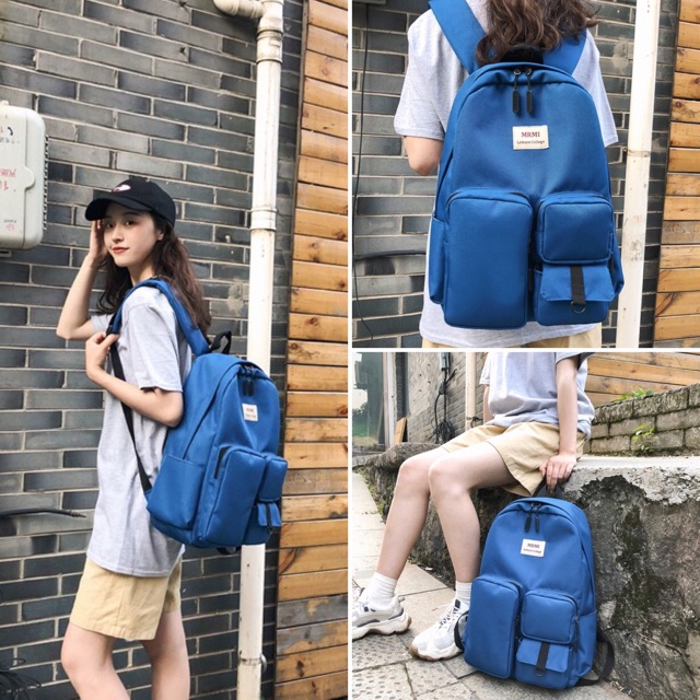 Balo Đi Học Nhiều Ngăn Phụ 2 Màu_Mã 140619
