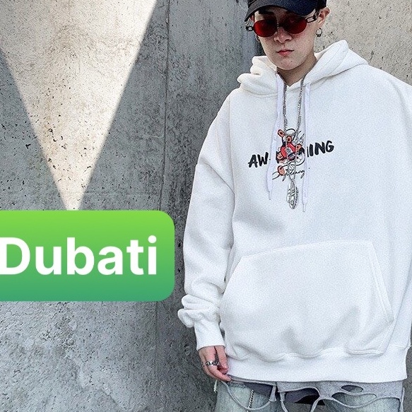 ÁO KHOÁC NỈ- ÁO KHOÁC HOODIE NAM NỮ HÌNH KÌ LÂN SÀNH ĐIỆU CÓ NÓN HÀN QUỐC- DUBATI FASHION