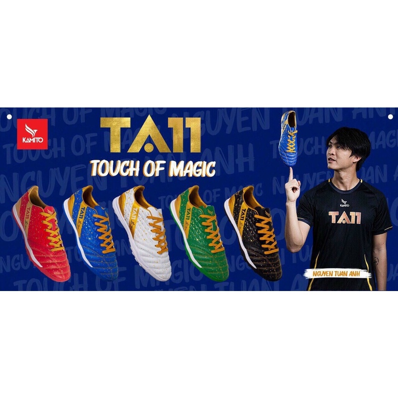 Giày đá bóng sân cỏ nhân tạo Tuấn Anh Kamito TA11-AS,Tặng kèm 1 đôi tất bất kỳ