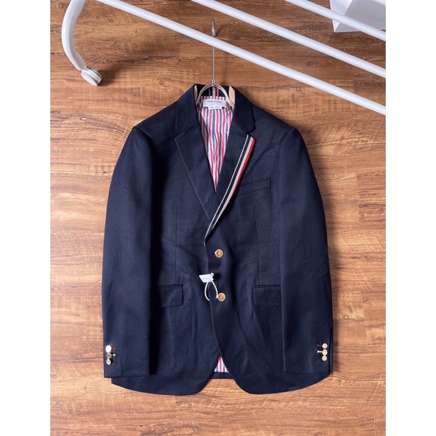 Áo khoác vest Thom Brow* kiểu dáng cổ điển, phụ kiện mạ vàng cao cấp