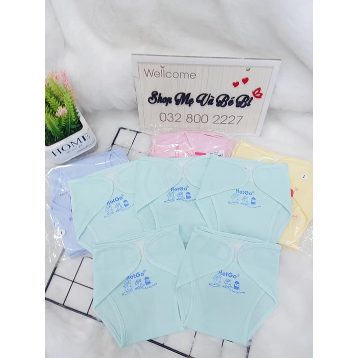 Set 5 Tã Dán/ Tã Vải Màu Hotga Size Cho Bé từ 3-8kg