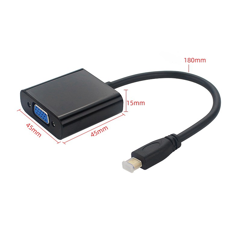 Micro-HDMI to VGA Adapter Cable with USB Cable for Raspberry Pi 4