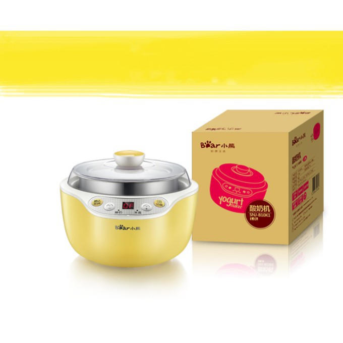 Máy Làm Sữa Chua Bear SNJ-B10K1 1 Lít Tặng kèm 4 Cốc Cao Cấp Hàng Chính Hãng