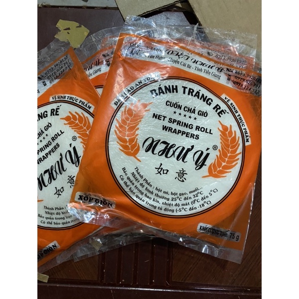 10 Gói ( 200 cái ) bánh đa nem rế - bánh tráng rế xốp giòn đủ lá