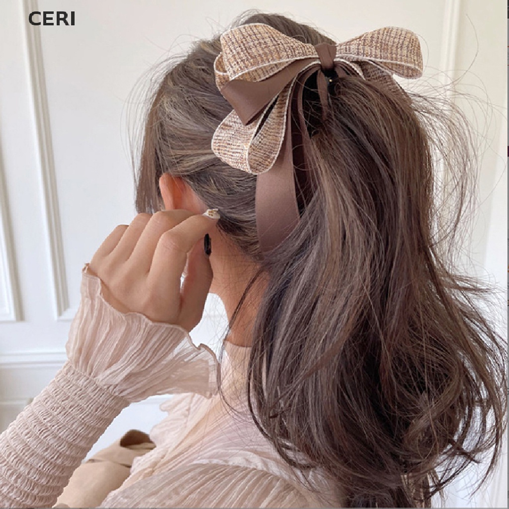 Kẹp Tóc Nơ Đính Ngọc Trai Màu Trơn Thời Trang Mới Năm 2022