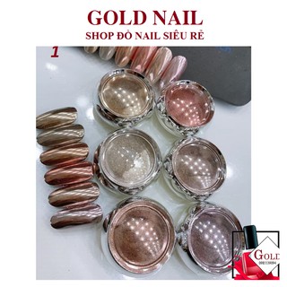 Bột tráng gương , nhũ tráng gương móng trang trí set 6 màu