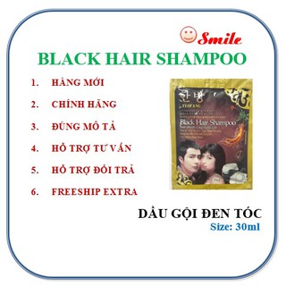 Gội đen tóc Nhân Sâm Black Hair Shampoo- đen sau 1 lần gội