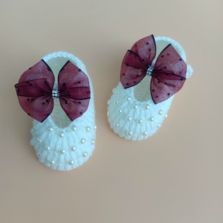 Nơ Voan Chấm Bi Trang Trí Đồ Handmade Cho Bé
