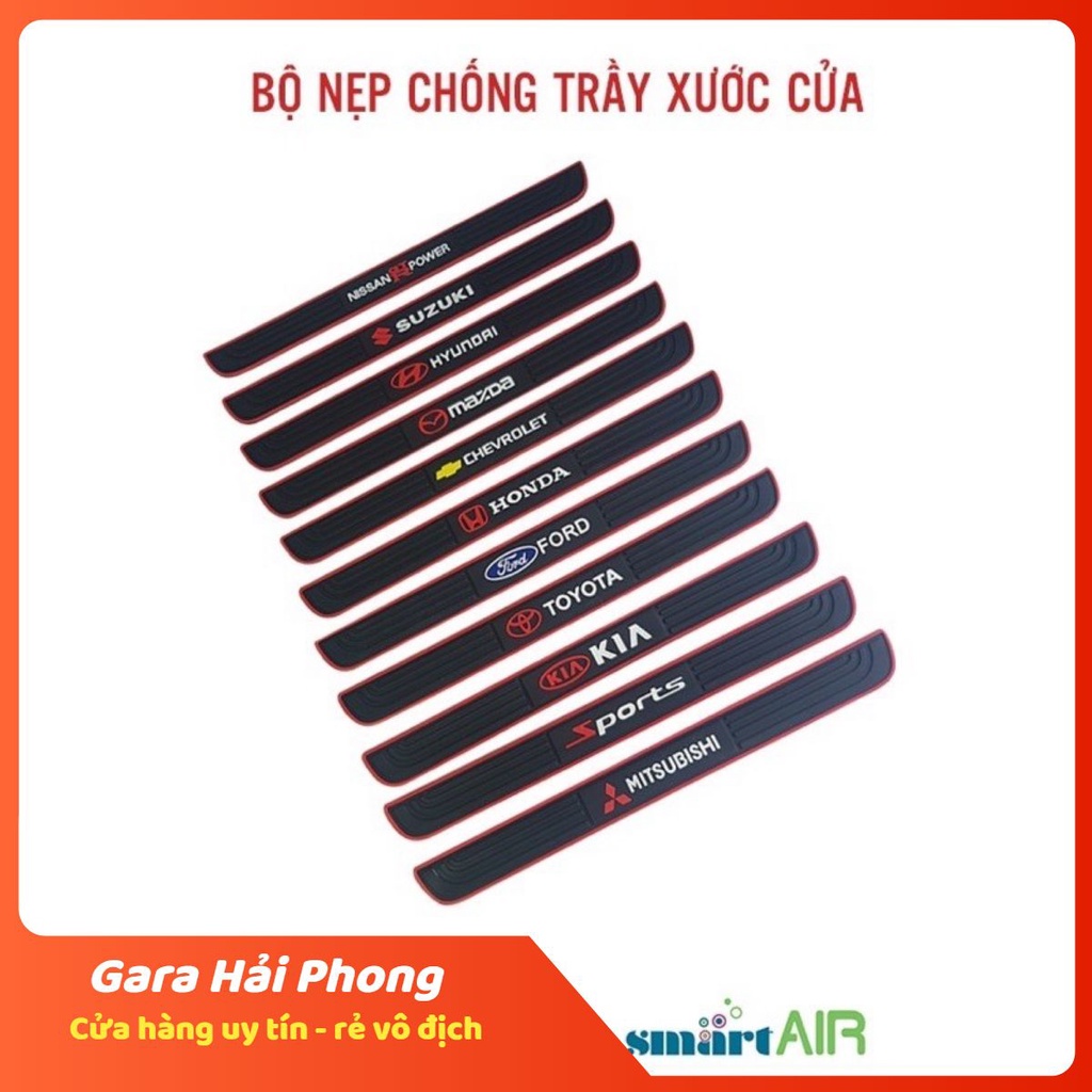 Miếng cao su dán chống chầy cốp xe có logo hãng TOYOTA-HYUNDAI-HONDA-KIA-MAZDA-MITSHUBISHI-FORD-CHEVROLET