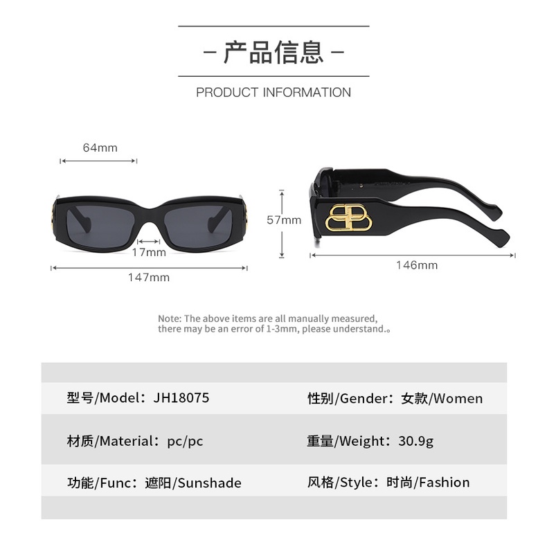 Kính mát gọng vuông thời trang sành điệu cho nam nữ