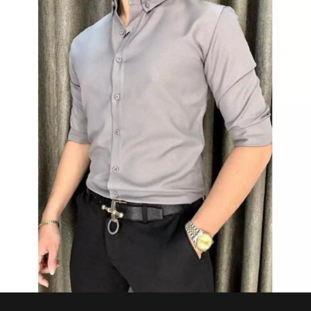 [Mã FAMAYMA2 giảm 10K đơn 50K] áo sơ mi nam Trắng không nhăn SML- Sơ mi nam màu Trắng dáng ôm Body hàn quốc Cao Cấp | BigBuy360 - bigbuy360.vn