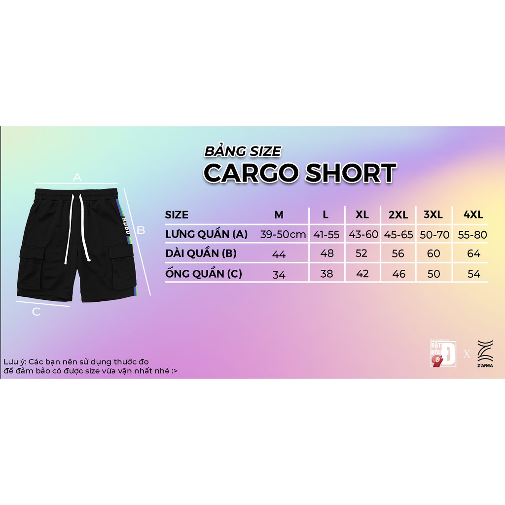 @ratdoibede [QUẦN SHORTS CARGO "A TOUCH OF RAINBOW"] | BigBuy360 - bigbuy360.vn