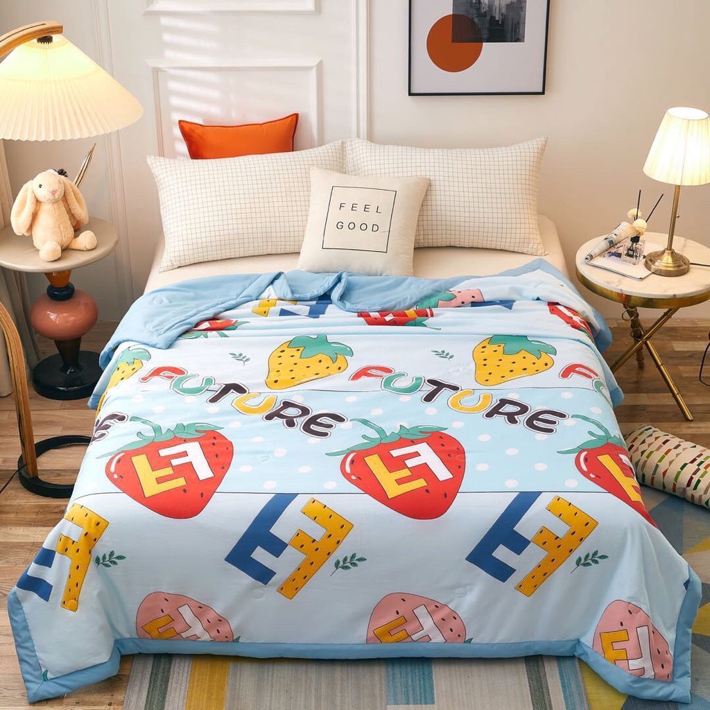 Chăn hè cotton đũi cao cấp nhập khẩu siêu hot,free ship-Mã CĐZ006