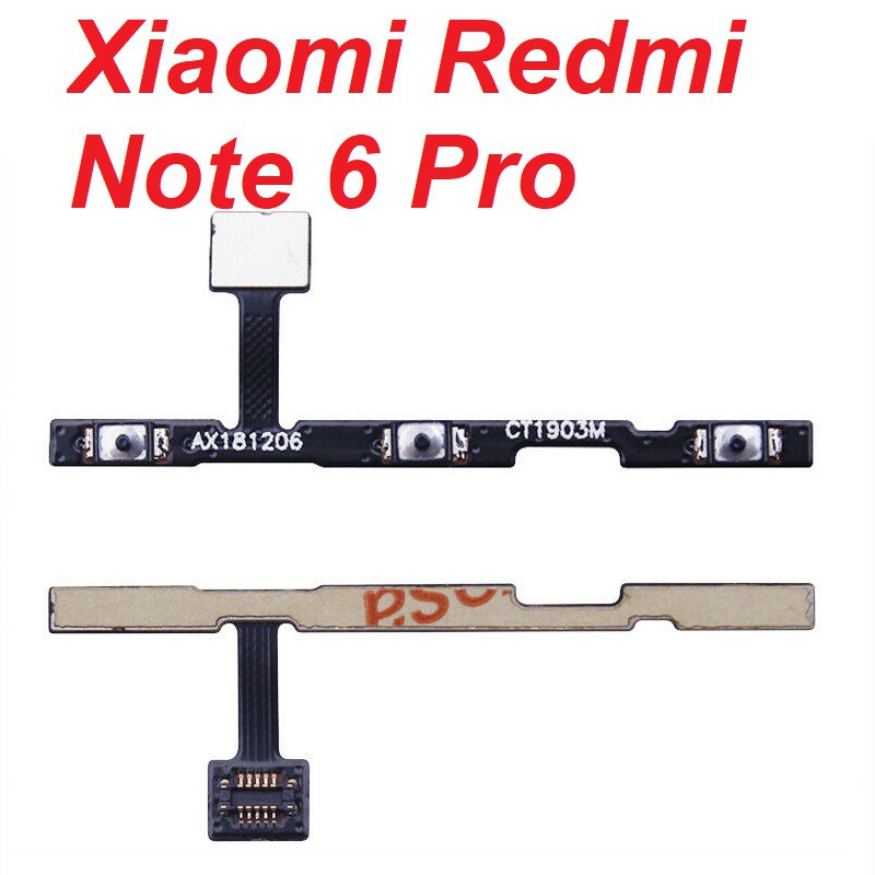 Mạch nút nguồn XIAOMI Redmi Note 6 Pro dây cáp nút mở nguồn điều chỉnh volum tăng giảm âm lượng linh kiện thay thế
