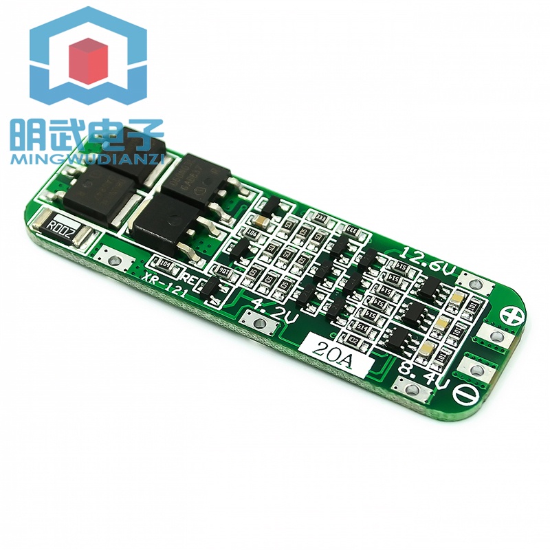 Bảng Mạch Bảo Vệ Pin Lithium 11.1V 12V 12.6V 18650 20A 3 Dây