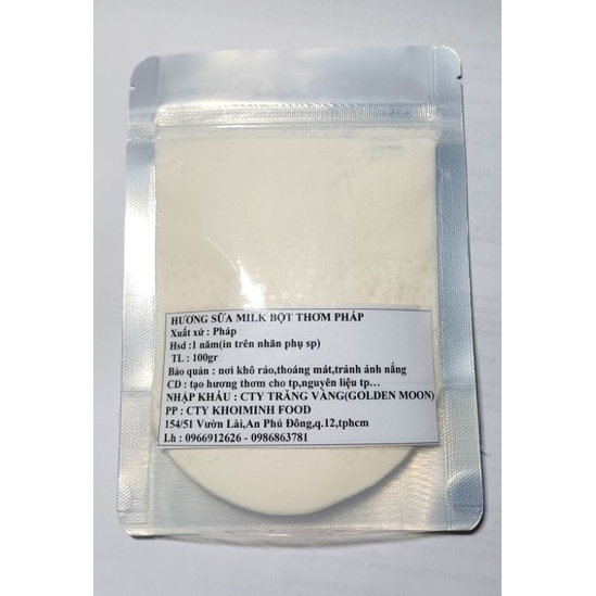 Bột hương Sữa Milk thơm Pháp  100gr