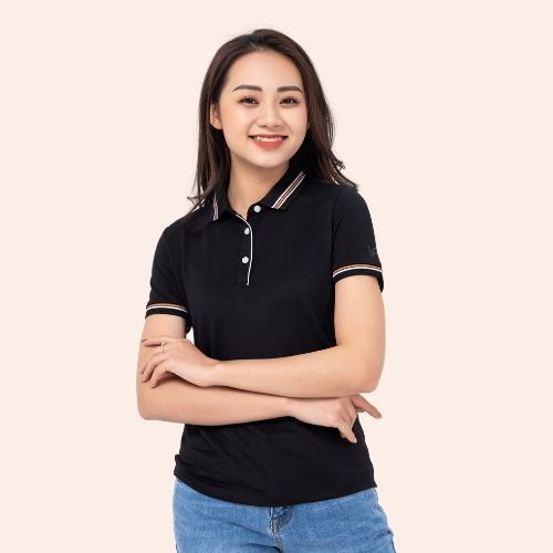 Áo thun polo nữ YODY phông tay ngắn, cổ bẻ vải Cotton, coolmax ,chuẩn form xuất xịn - APN3724