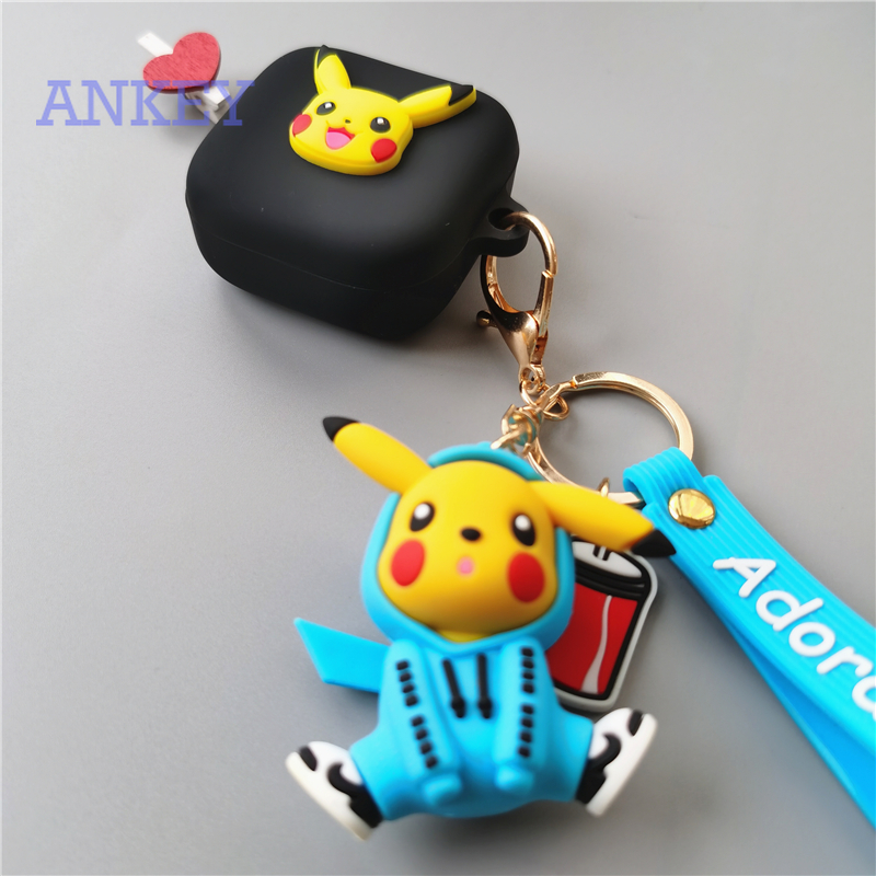 Samsung Galaxy Buds Live / Buds Pro / Buds 2 Case Soft Case Silicone Case New Noise reduction Cute Pikachu Case Buds Live Wireless Headset Sports Earbuds Waterproof Case Shockproof anti-fall Dust Protective Headphone Cover Protective