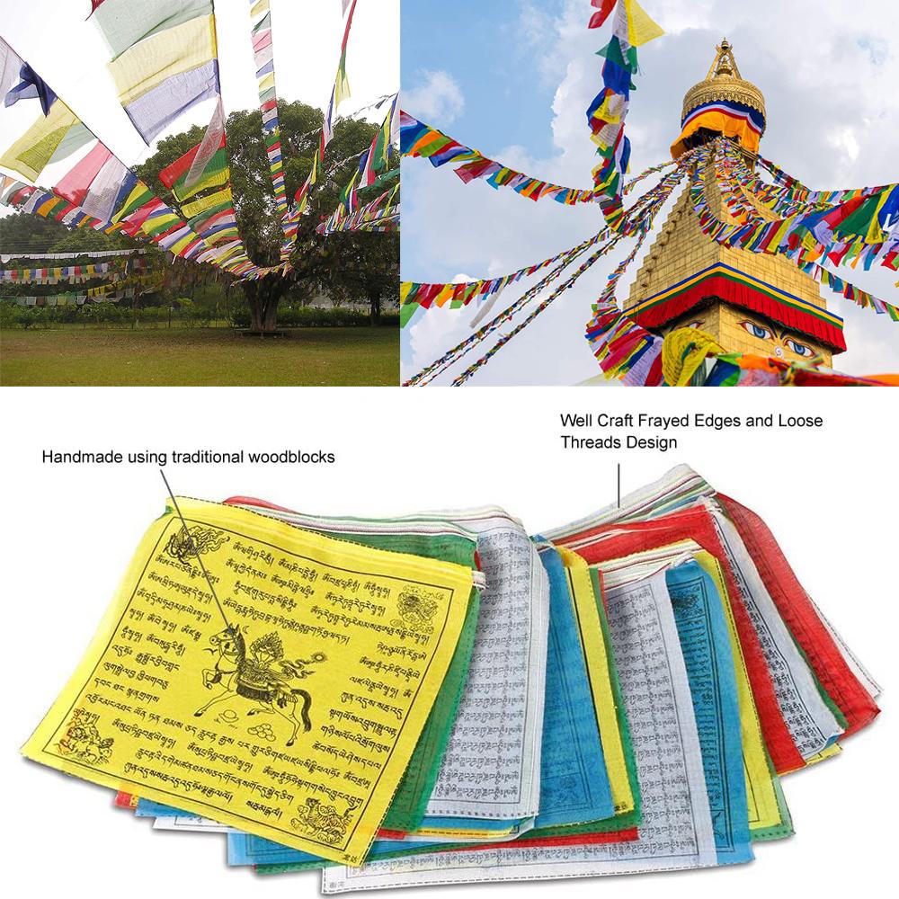 Set 20 Lá Cờ Phật Giáo Nhân Tạo Bằng Lụa