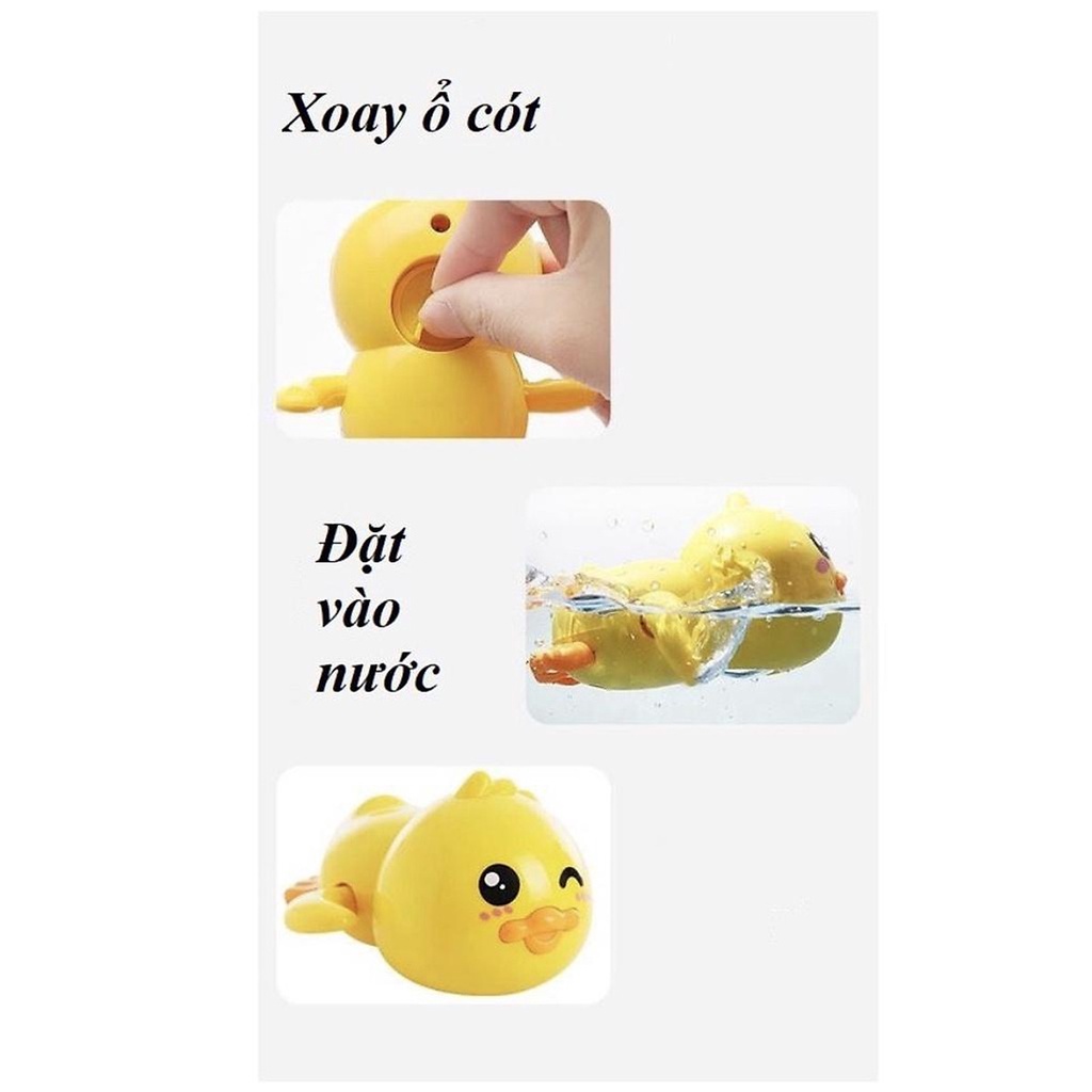 Đồ chơi Vịt bơi vặn cót thả bồn tắm ngộ nghĩnh cho bé yêu