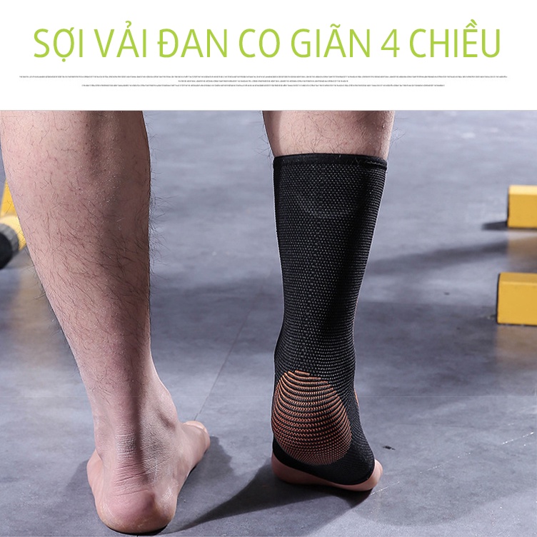 Bó Gót Chân Thể Thao MixSport Giúp Cố Định Cổ Chân Và Bảo Vệ Mắt Cá Chân Khi Đá Bóng, Tập Gym DCC02