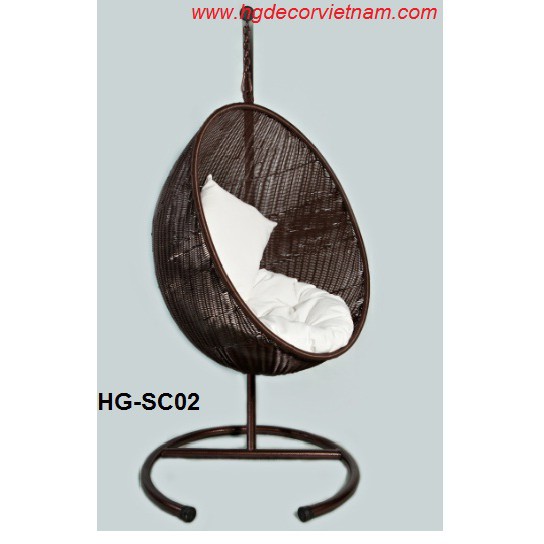 Xích đu mây nhựa cao cấp HG-SC02