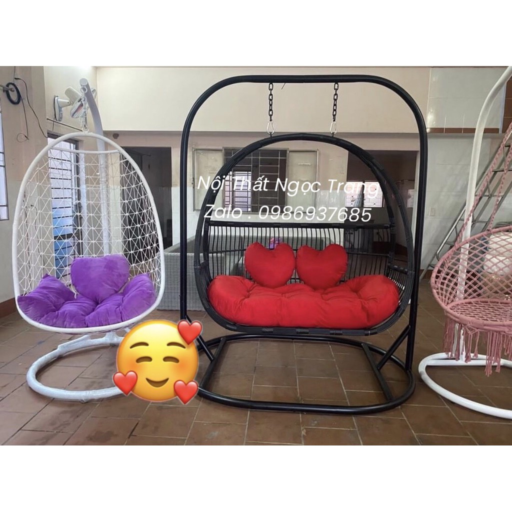 Xích đu trứng màu nâu sân vườn,Bàn ghế Nội thất Ngọc Trang
