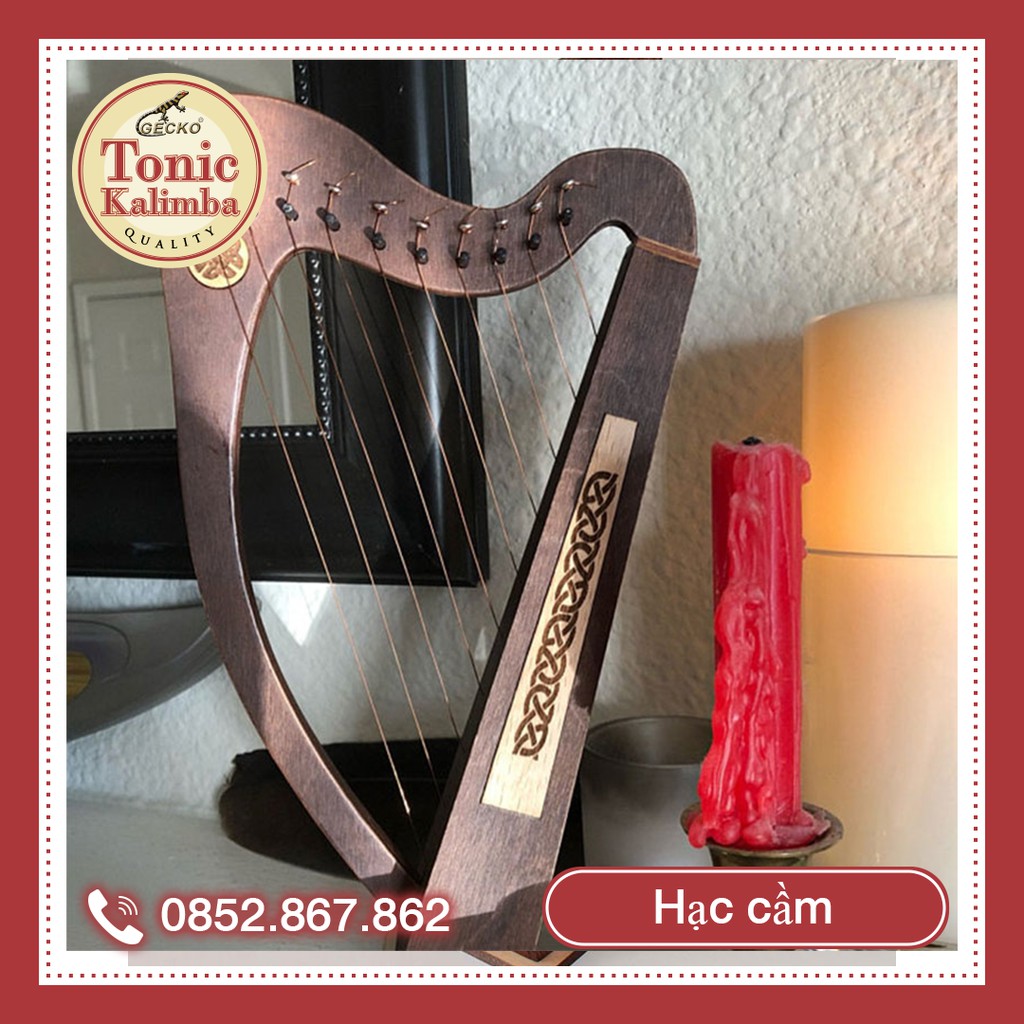 Đàn Lyre Harp đàn hạc thủ công Tặng phụ kiện giáo trình bảo hành thân đàn 10 năm tặng đàn kalimba 17 phím KATENE-W01031