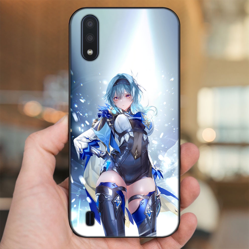 Ốp lưng Samsung A01 viền đen in hình Eula Genshin Impact