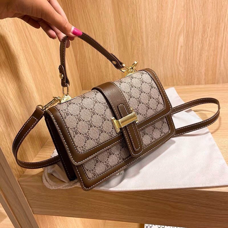 Túi Xách Nữ Đeo Chéo Hoạ Tiết, Túi Nữ Đeo Vai Bản 2 Dây