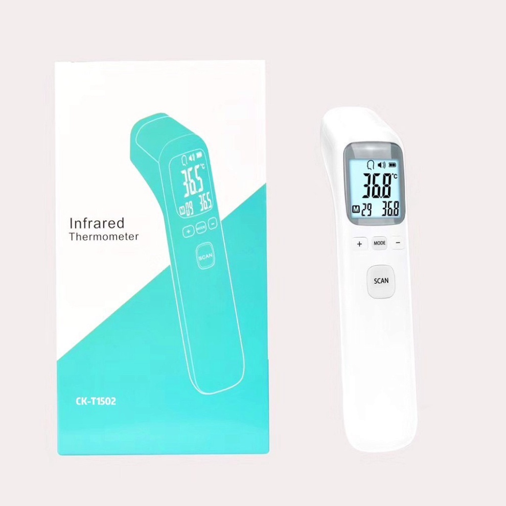 ( Tặng Pin ) Máy nhiệt kế điện tử hồng ngoại cảm ứng có túi CK1502 1803 đo nhiệt độ thân nhiệt súng bắn chính hãng A Lá