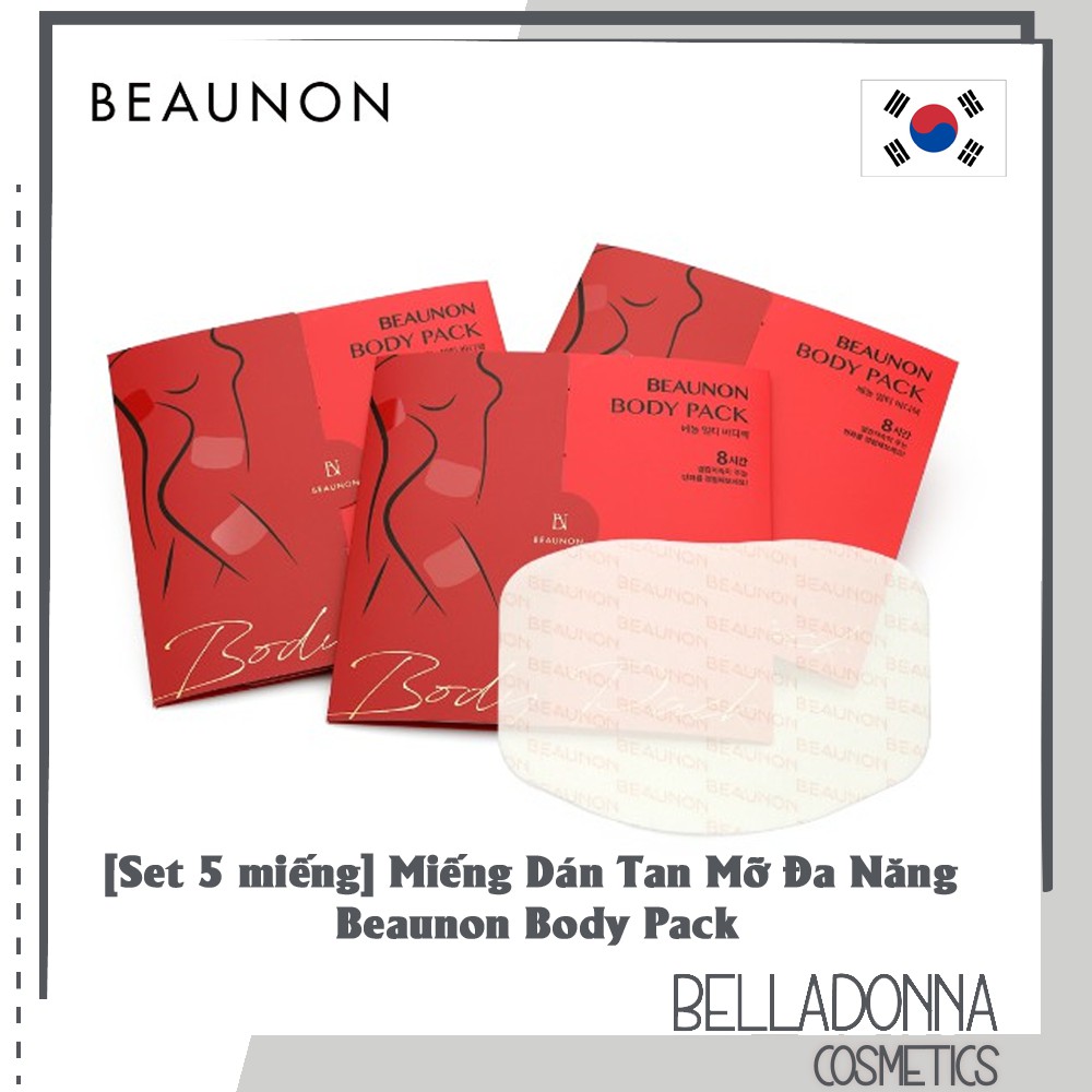 [Set 5 Miếng] Miếng Dán Tan Mỡ Đa Năng Beaunon Multi Body Pack