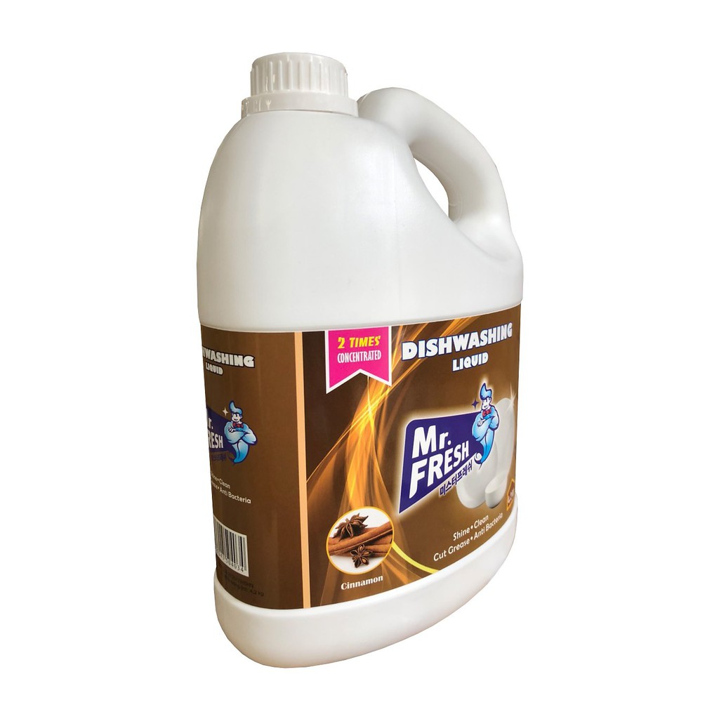 Nước rửa bát đậm đặc Mr. Fresh 4,2kg - Giúp khử mùi và hạn chế vi khuẩn nấm mốc
