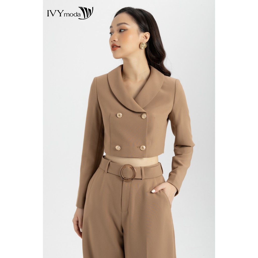 Áo vest nữ croptop IVY moda MS 67M6124