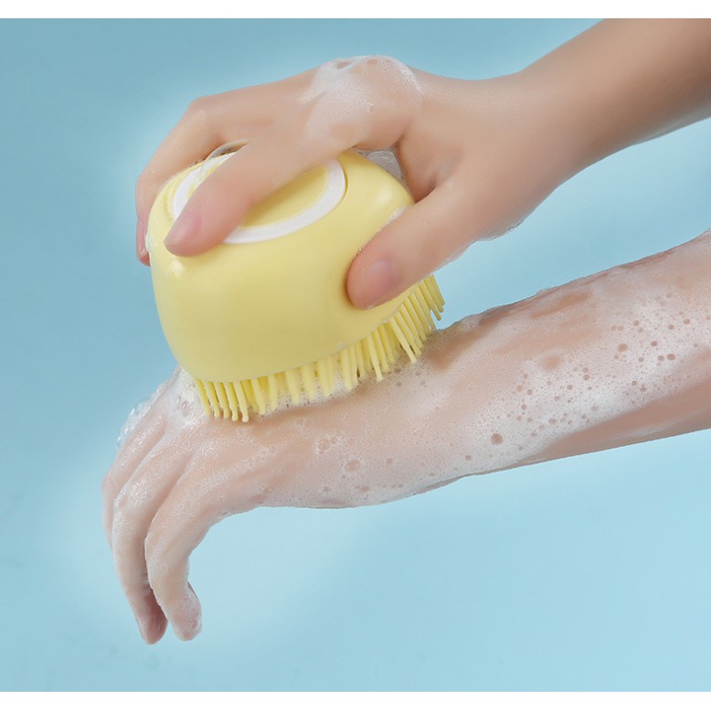 Cọ Tắm Massage Silicon Có Ngăn Chứa Dầu Tắm Tiện Lợi (SP081408)