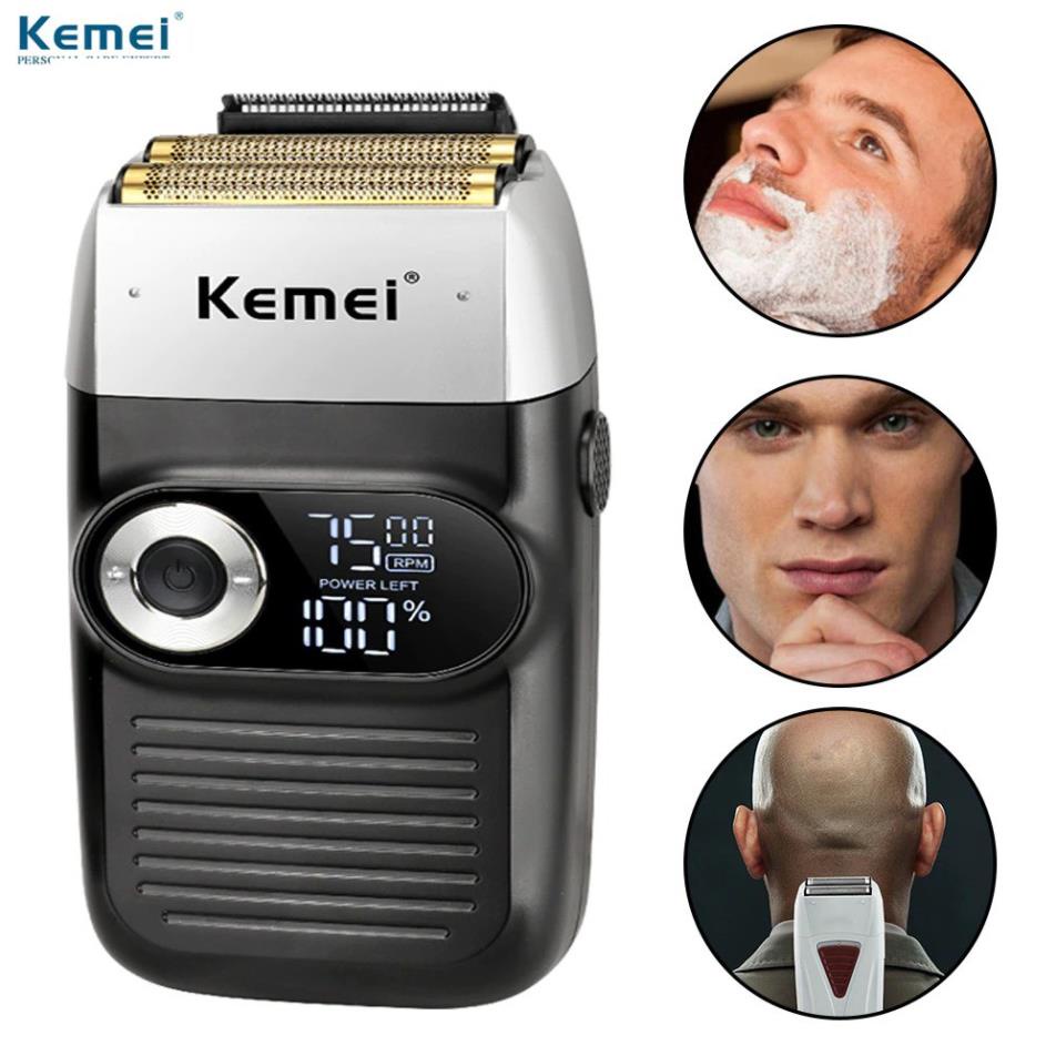 Máy Cạo Râu Khô Kemei 2026-Máy Cạo Râu Nam Kemei 2026 - Công Phượng store