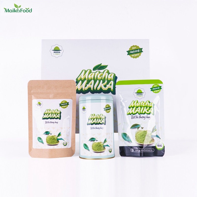 Bột Matcha Nguyên Chất Maika Food - Công Nghệ Sấy Lạnh Hiện Đại Gần Nguyên Vẹn Vi Chất Được Giữ Lại
