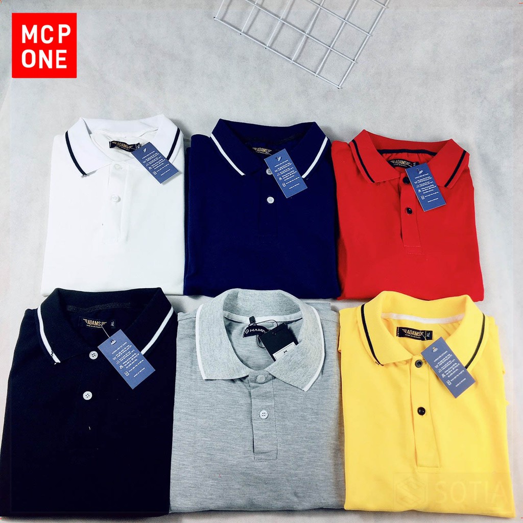 (FULL MÀU) Áo phông nam cổ bẻ ngắn tay phối viền cao cấp. Kiểu dáng Hàn Quốc chất liệu cotton,co giãn 4 chiều - MCPON | BigBuy360 - bigbuy360.vn