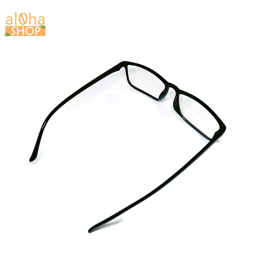 Mắt kính thời trang chống bụi gọng nhựa dẻo chữ nhật K8878 unisex nam nữ style giả cận, phong cách tri thức, lịch sự