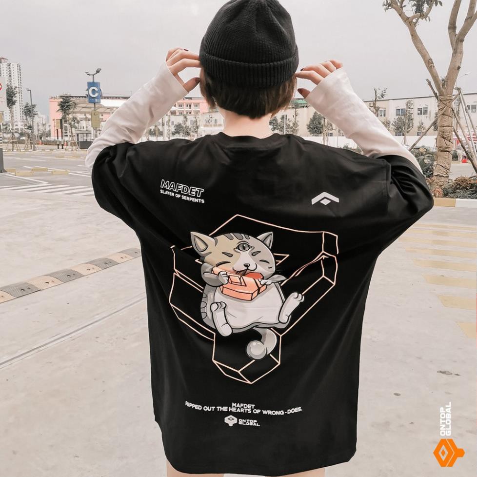 [Freeship] Áo thun tay lỡ form rộng nam nữ 3 màu Mafdet Mark 2 local brand ONTOP ༚