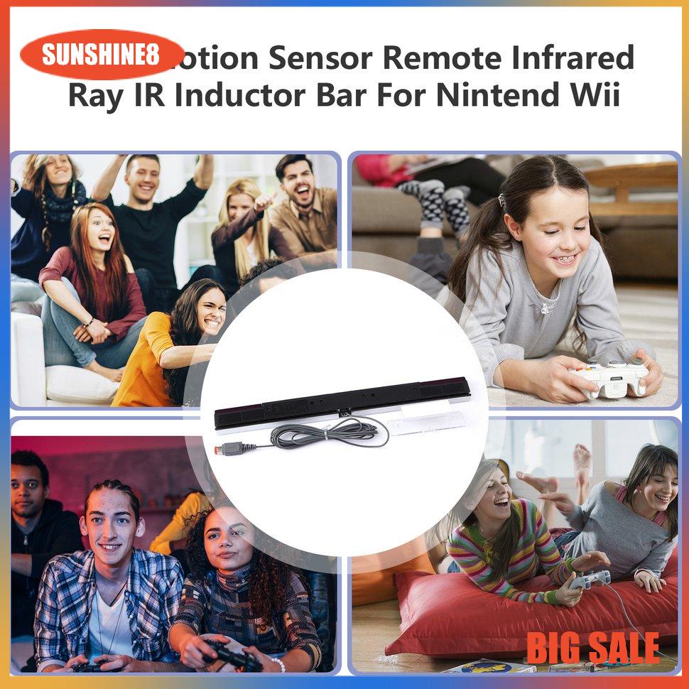 【SUN】Wired Motion Sensor Remote Infrared Ray IR Inductor Bar For Nintend Wii