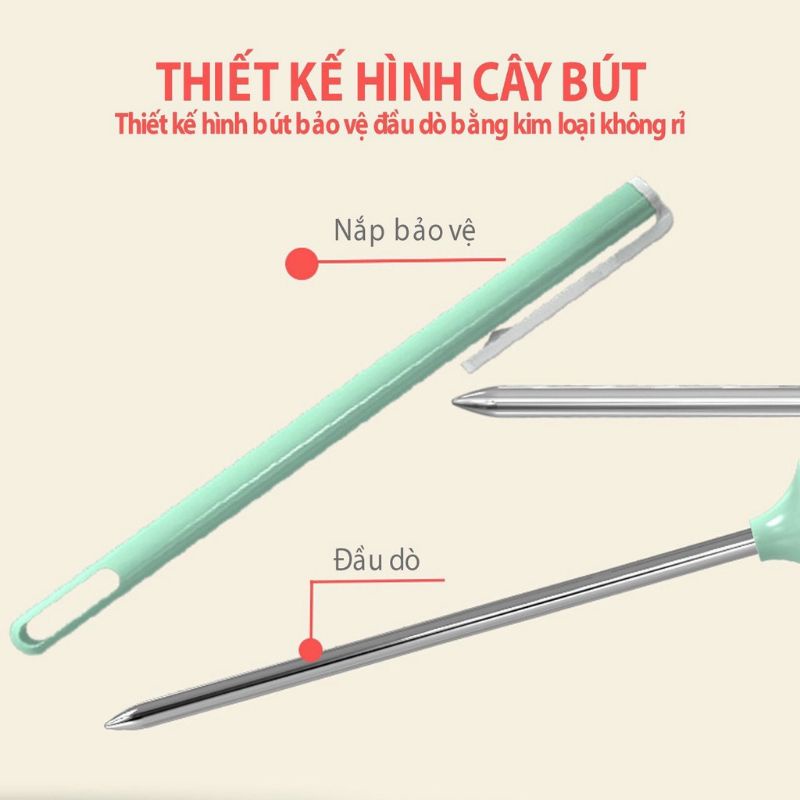 Que Đo Nhiệt Độ Sữa KICHILACHI KICHI - Đo nhiệt độ nước, sữa, thức ăn