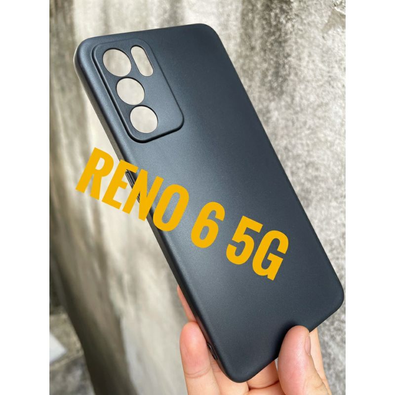 Ốp lưng Oppo Reno 6 dẻo đen có lỗ bảo vệ cam, cao cấp siêu bền