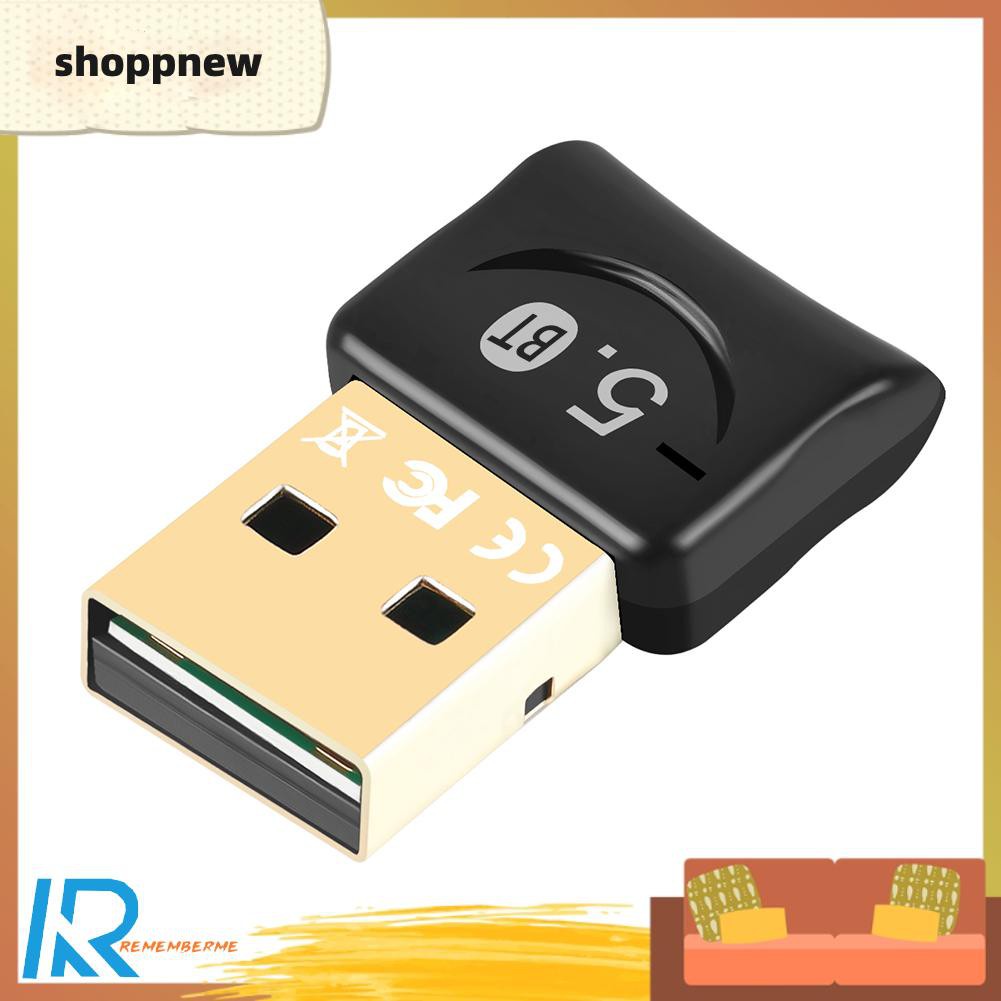 Shoppnew BT06A Portable Bluetooth 5.0 Adapter Wireless USB Audio Mini Music Dongle