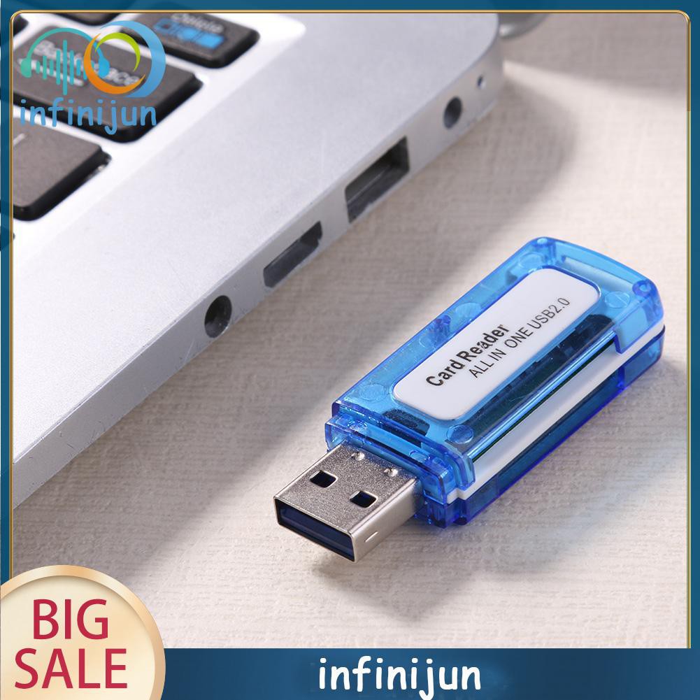 Đầu Đọc Thẻ Nhớ 4 Trong 1 USB 2.0 Cho Thẻ Nhớ Micro SD TF M2