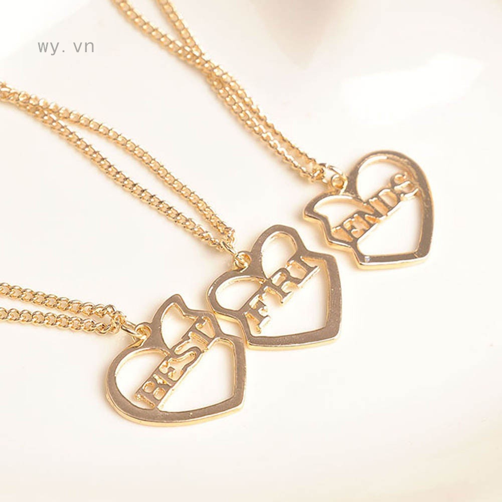 Dây chuyền kim loại mạ vàng thời trang cho bạn thân