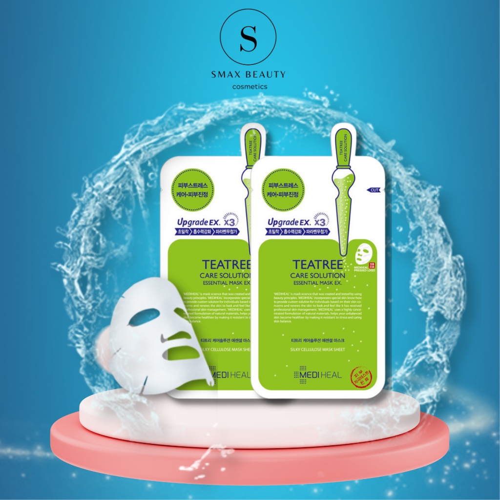 Mặt Nạ Mediheal Teatree Tràm Trà kiềm dầu, giảm dầu mụn đầu đen,dưỡng trắng ẩm,sạch lỗ chân