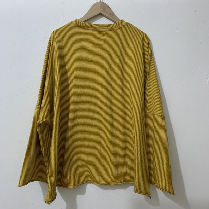 Thanh lý - ÁO THUN TAY DÀI LONG SLEEVE YELLOW STRIPES